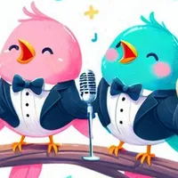 W2A Cute Songbirds Belting out a Happy Birdday Song