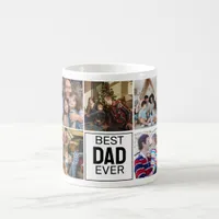 Best DAD Ever Father's Day Custom Photo Collage Coffee Mug