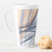 Modern Abstract Art Brushstrokes Latte Mug