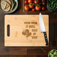 Rustic Charm Bamboo Cutting Board