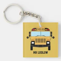 Best School Bus Driver Thank You Appreciation Keychain