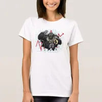 Diamond Handed Ape Stock Market Chart T-Shirt