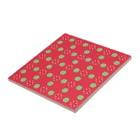 Christmas Holiday Charm Pattern 03 -  Ceramic Tile