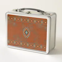 Southwest Canyons Diamond Metal Lunch Box