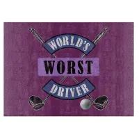 World's Worst Driver WWDc Cutting Board