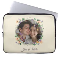 Romantic Ivy and Butterflies Laptop Sleeve