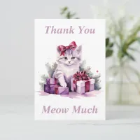 Kitty Thank You Card