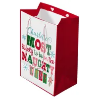 Most Likely to Be on the Naughty List  Medium Gift Bag