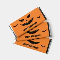 Scary Pumpkin Face Halloween Party Hershey Bar Favors