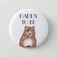 Daddy To Be Baby Shower Button