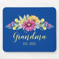 New Grandma Elegant Desert Flowers Floral Mouse Pad