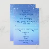 Elegant Sparkle Wedding  RSVP Card