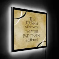 Inspirational Journeys and Paths QIlluminated Sign