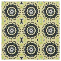 Geometric Yellow & Black Stylish Chic Pattern Fabric