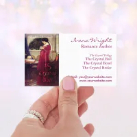 White Book Cover Author Business Card