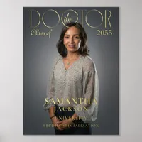 The Doctor Chic Doctoral Graduation Photo Magazine Foil Prints