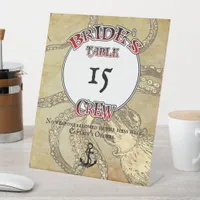 Bride's Crew Pedestal Sign