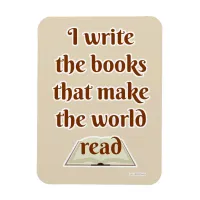 Cool Make the Whole World Read Author Motto Magnet