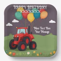 Birthday Party Personalized Paper Plates