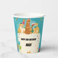 Dog Summer Pool Party Paper Cups