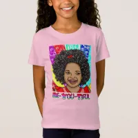 Happy Curls | Digital Art | African-American Girl  T-Shirt