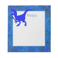 Blue Dinosaur Hide Notepad