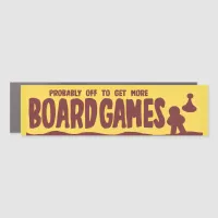 Go Get Boardgames Vintage Tourist Themed Car Magnet