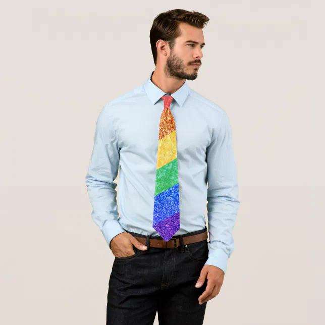 Pride LGBTQA+ rainbow Neck Tie