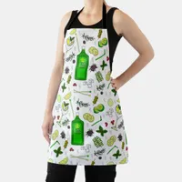 Gin Drinker Mixologist Cocktail Party Apron