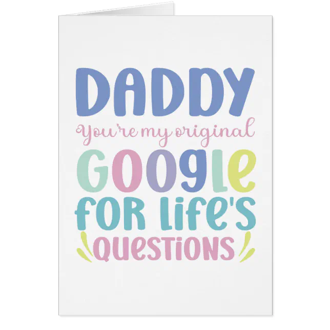Funny Happy Father's Day Greeting Card