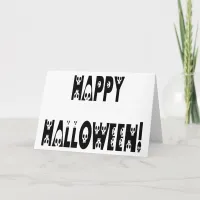 Skeleton Halloween Text Card