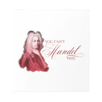 You Can't Handel This Classical Composer Pun Notepad