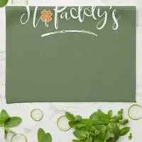 Happy St. Paddy's Orange Shamrock ID336 Towel