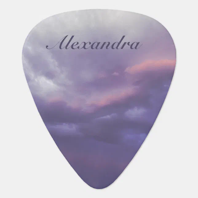 Colorful Storm Clouds Guitar Pick