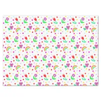 Flowers, Flowers and Polka Dots Girl's   Tissue Paper