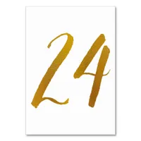 Table Numbers - Casual Brush Script Typography -24