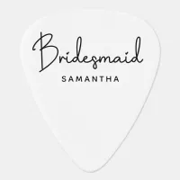 Handwritten Signature Personalized Bridesmaid Guitar Pick