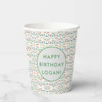 Dinosaur Birthday Party Photo Paper Cups