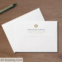 Return Address Envelope with Gold Diamond Logo