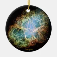 Crab Nebula Ceramic Ornament