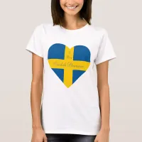 Swedish Ancestors Heart T-Shirt