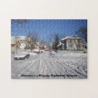 Wintertime in a Milwaukee Neighborhood Wisconsin Jigsaw Puzzle