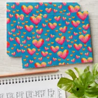 Multicolored Watercolor Hearts  Envelope