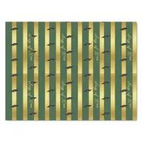 Green School College University Graduation Class Tissue Paper