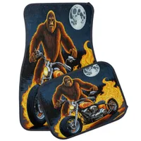 Bigfoot's Fiery Road to Adventure Car Floor Mat