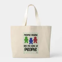 Meeple People  Epic Fun Board Game Motto Large Tote Bag