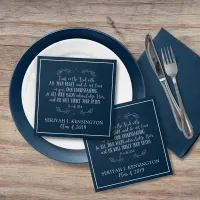 Christian Graduation Bible Verse Typography Napkins