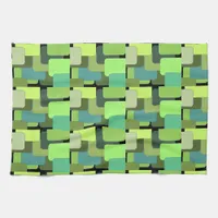 Green Emerald Lime Jade Modern Abstract Towel