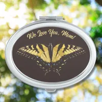 Yellow Butterfly Mother's Day Compact Mirror