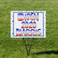 Joe Biden and Kamala Harris Support for 2020 Sign